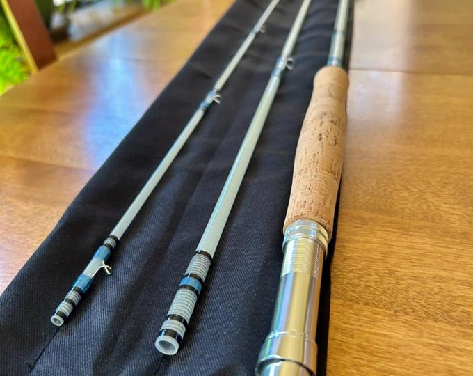Chestonia 7'6" 3 wt. 3pc. White S Glass Fly Rod Hand Made in Michigan by Mark