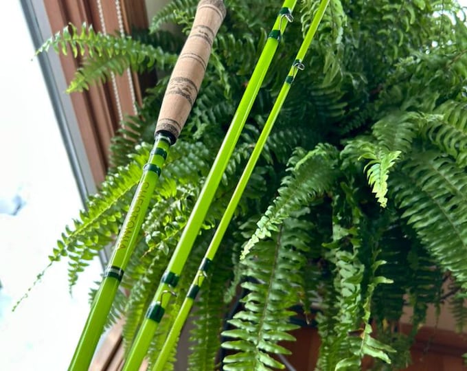 Chestonia 8' 5 wt. Lime Green Fiberglass Fly Rod