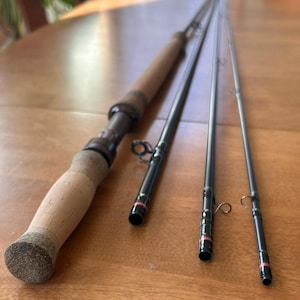 Chestonia &#39;Rainshadow&#39; 10&#39;8&quot; 5 wt. 4pc. Black Graphite Fly Rod Hand Made in Michigan by Mark