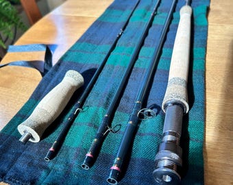 Chestonia 'Rainshadow' 10'8" 5 wt. 4pc. Black Graphite Fly Rod Hand Made in Michigan by Mark