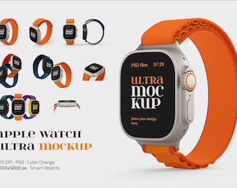 Apple Watch Ultra Mockup Set