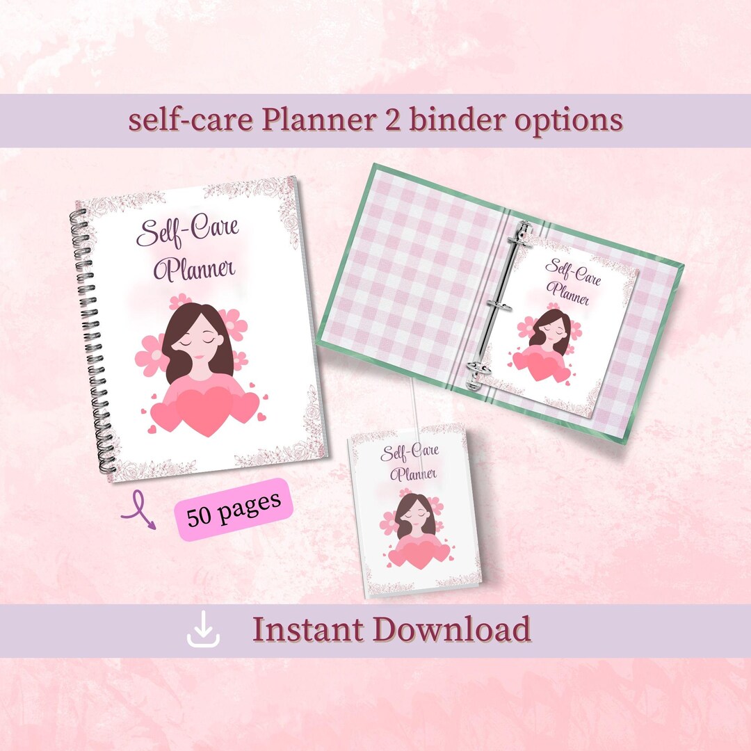 Self-care Planner Bundle Printable | Digital Self-care Journal ...
