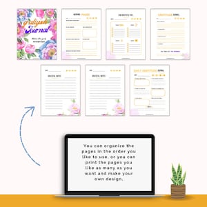 Gratitude Journal 2PDF, 1 PDF Printable, 1 PDF Filler, Thankful notes, Gratitude notes, Mindfulness journal, Blessing notes, Daily gratitude