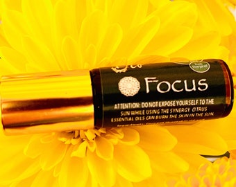 Essential Oil for Focus | Rosemary and Peppermint Aromatherapy Roll-On | Natural Wellness Gift | Meditation & Study