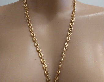 Vintage gold plated necklace 60 centimeters long, Leritz brand