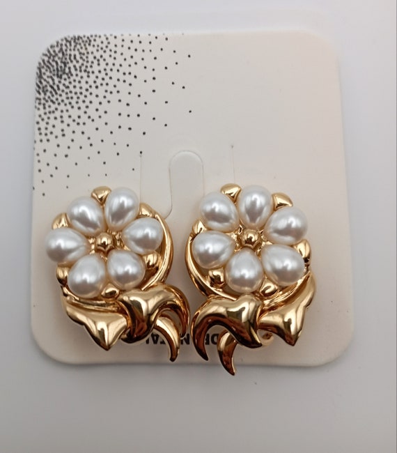 Gold Gina gold-plated clip earrings