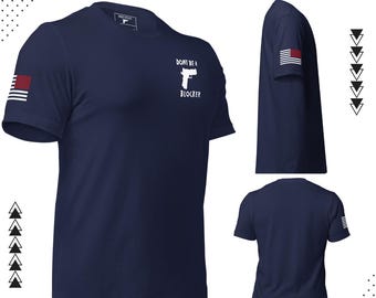 Saucy Stylez® Pew Blocker - MOD 1 | Unisex Short-Sleeved Tee | 2A Apparel | Unique Gift for Firearm Enthusiasts
