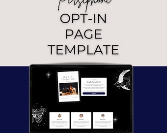 Kajabi Opt-in Page Template | Opt-in Funnel for Online Coaches + Entrepreneurs | Kajabi Landing Page Template | Spiritual Template