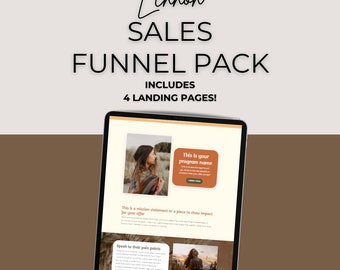 Kajabi Sales Page Template | Sales Funnel for Online Coaches + Entrepreneurs | Kajabi Landing Page Template | Boho Cute Template