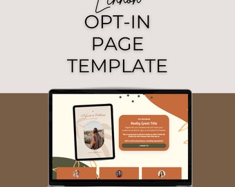 Kajabi Opt-in Page Template | Opt-in Funnel for Online Coaches + Entrepreneurs | Kajabi Landing Page Template | Boho Cute Template
