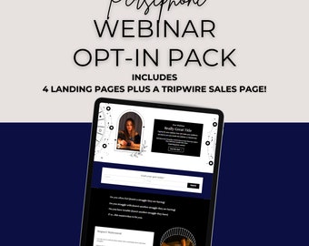 Kajabi Webinar Opt-in Page Template | Webinar Funnel for Online Coaches + Entrepreneurs | Kajabi Landing Page Template | Spiritual Template