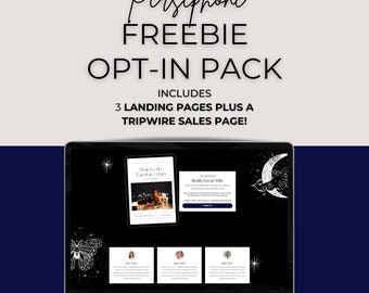Kajabi Freebie Opt-in Page Template | Opt-in Funnel for Online Coaches + Entrepreneurs | Kajabi Landing Page Template | Spiritual Template