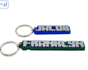 Personalized Minecraft Keychain – 3D Printed Name Tag