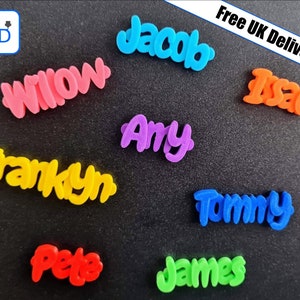 Personalisierter Kühlschrankmagnet - 3D gedruckt - Individueller Kühlschrankmagnet - Individueller Name - Party Taschenfüller - Kleine Geschenke - Whiteboard Magnet