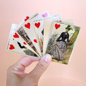 1860 Vintage Playing Cards – Authentic Fournier 2004 Reproduction – Antique Collection & French Romantic Cartomancy image 6