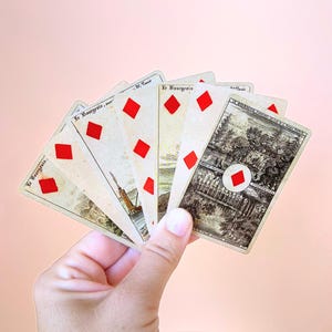 1860 Vintage Playing Cards – Authentic Fournier 2004 Reproduction – Antique Collection & French Romantic Cartomancy image 3