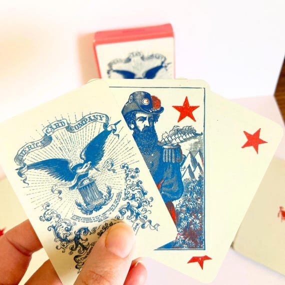 Historic Union Playing Cards 1862 Facsimile Edition (2004) New, Rare & Collectible Cartomancy Deck - Etsy Historic Union Playing Cards 1862 Facsimile Edition (2004) New, Rare & Collectible Cartomancy Deck - Etsy