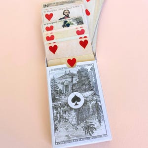 1860 Vintage Playing Cards – Authentic Fournier 2004 Reproduction – Antique Collection & French Romantic Cartomancy image 5
