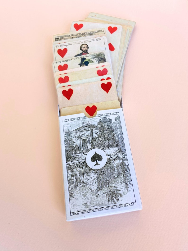 1860 Vintage Playing Cards – Authentic Fournier 2004 Reproduction – Antique Collection & French Romantic Cartomancy image 5