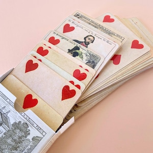 1860 Vintage Playing Cards – Authentic Fournier 2004 Reproduction – Antique Collection & French Romantic Cartomancy image 2