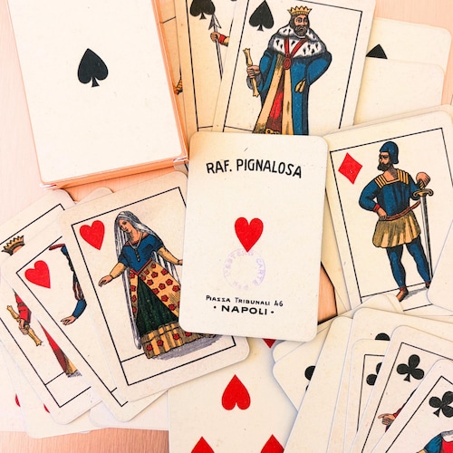 Vintage Playing Cards 1850 – Rare Fournier Historic Deck for