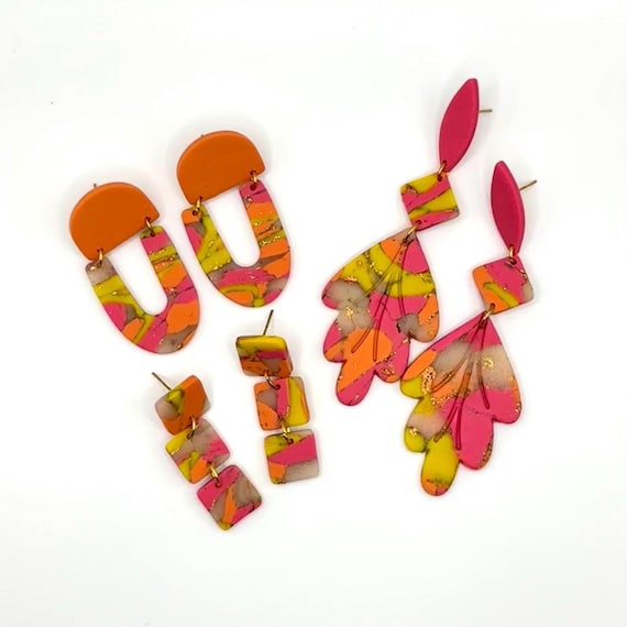 RETRO NEON EARRINGS