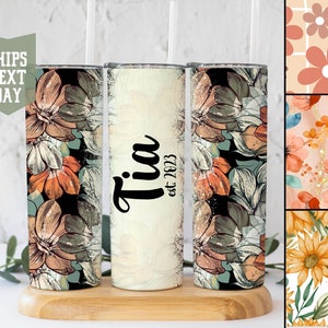 Tia Tumbler, Mothers Day Gift, Personalized Tia Gift, New Tia Gift, Birthday Gifts for Tia, 20oz Skinny Tumbler Travel Mug, Tia Gifts
