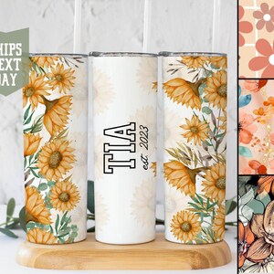 Tia Tumbler, Mothers Day Gift, Personalized Tia Gift, New Tia Gift, Birthday Gifts for Tia, 20oz Skinny Tumbler Travel Mug, Tia Gifts