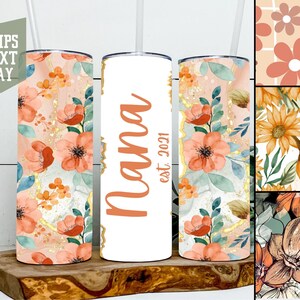 Nana Tumbler, Mothers Day Gift, Personalized Nana Gift, New Nana Gift, Birthday Gifts for Nana, 20oz Skinny Tumbler, Nana Gift To Go Cup