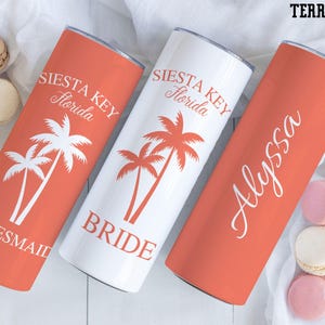 Siesta Key Bachelorette Tumbler, Siesta Key Bachelorette Favors, Beach Bachelorette, Florida Bachelorette Party, Siesta Key Wedding Tumbler