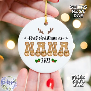 Nana Ornament, First Christmas as Nana Ornament, 1st Christmas Nana Ornament, Nana Gift, New Nana Christmas Gift, 1st Christmas as Nana 2024