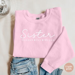 Personalized Sisters Sweatshirt, Sister Trip Sweater, Gift For Sister, Sister From Sister, Sister Birthday Gift, Custom Sister Sweatshirt