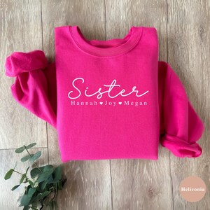 Personalized Sisters Sweatshirt, Sister Trip Sweater, Gift For Sister, Sister From Sister, Sister Birthday Gift, Custom Sister Sweatshirt