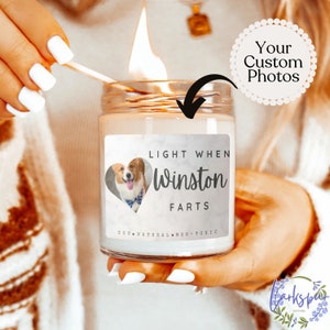 Dog Farts Candle, Funny Corgi Farts Candle, Funny Dog Owner Candle, Custom Dog Owner Gift, Dog Candle, Housewarming Gift, Dog Lover Candle
