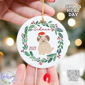 Whoodle christmas ornament Clearance