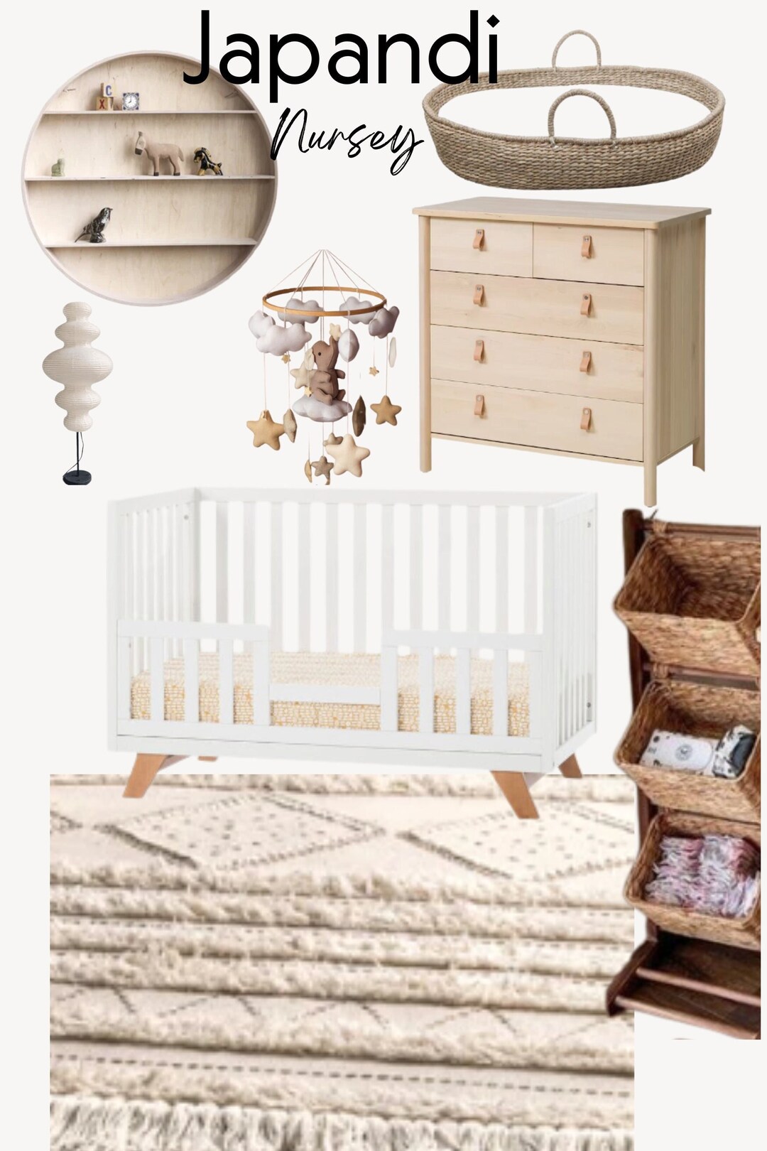 Japandi Nursery Neutral Baby Room E-designonline Interior - Etsy