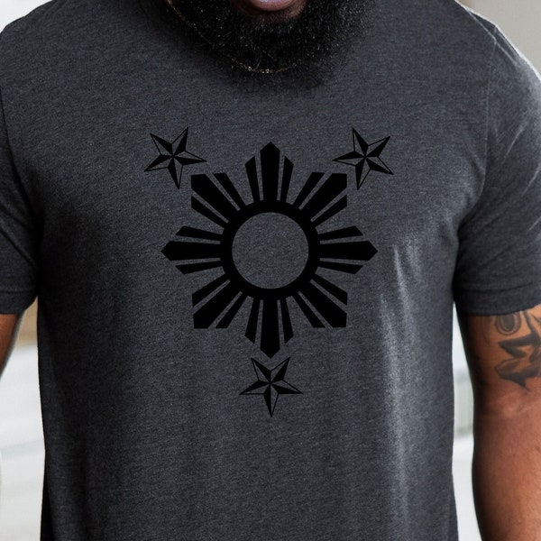 Filipino Sun and stars T-shirt, Filipino T-shirt, Filipino Flag Shirt, Filipino T-shirt Filipino Flag T-shirt