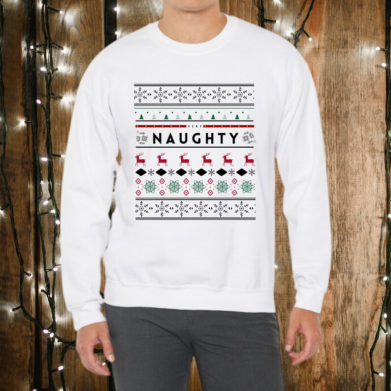 Naughty Christmas Sweater, Merry Christmas Sweatshirt, Merry Christmas Sweater, Christmas