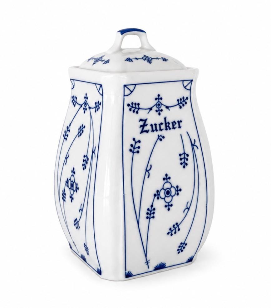 Blaue zwiebel dose