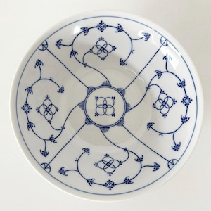 Winterling Vintage Servierschüssel Schale 21,5cm Indisch Blau Strohblume