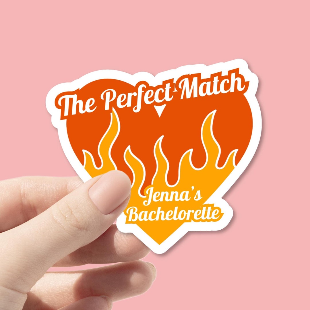 Personalized Perfect Match Bachelorette Sticker Party Decor for the ...