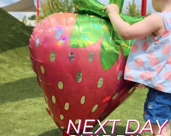 Strawberry Balloon for Berry Sweet Baby Shower Decor Strawberry Themed Baby Sweet Shower Oversized Berry Balloon for Strawberry Theme Shower