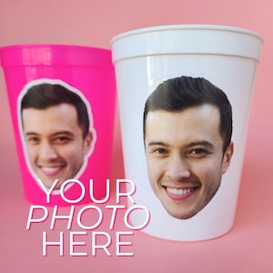 Tazza personalizzata con il volto dello sposo per la decorazione dell'addio al nubilato Tazza personalizzata per feste con foto divertenti dell'addio al nubilato Tazza personalizzata con foto dello sposo Decorazione personalizzata con foto dello sposo