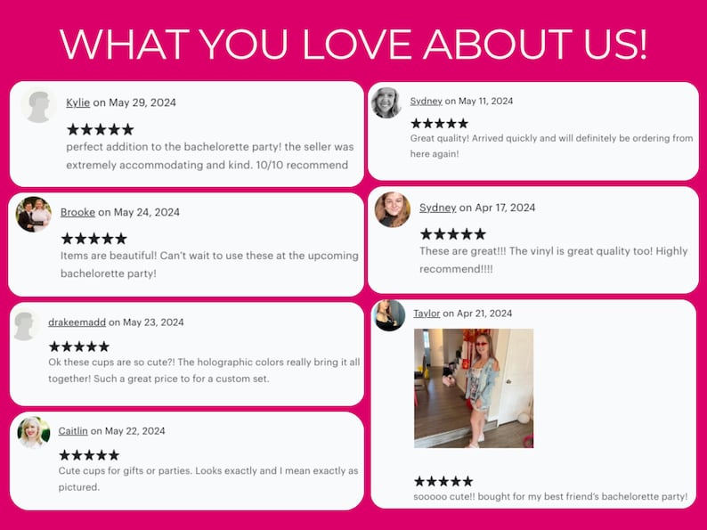 Pu&ograve; includere: Un collage di recensioni dei clienti per un prodotto, con foto di clienti soddisfatti e i loro commenti positivi. Le recensioni evidenziano la qualit&agrave;, il design e il valore del prodotto.