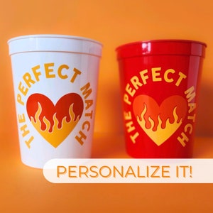 Tazza perfetta per decorazioni per feste di addio al nubilato Tazza perfetta per feste di addio al nubilato Tazza con fiamma Tazza personalizzata per feste di addio al nubilato Ha trovato la sua anima gemella