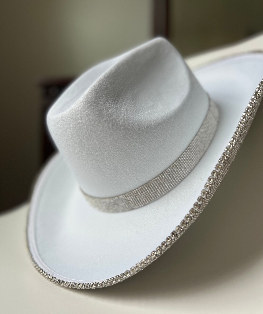 Festival Rhinestone Cowboy Hat for Country Music Concert White ...