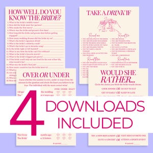 Digital Bachelorette Party Game for Bridal Party Fun Over Under Game ...