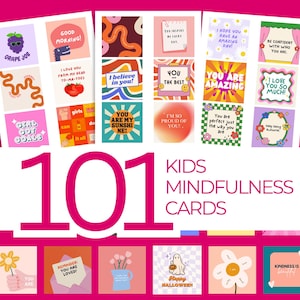Positive Affirmation Cards for Kids Printable Encouragement Cards Mental Health Cards Digital Download Self Care Messages of Encouragement
