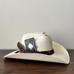 Distressed Wide Brim Hat | Boho Rocker Wide Brim Hat | Western Branded Hat | Burned Wide Brim Hat