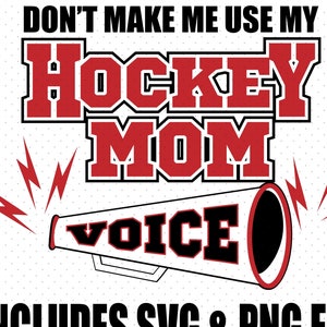 Hockey Mom svg | Mama svg | Mom Shirt svg | Eishockey svg | Hockey Mama Stimme |